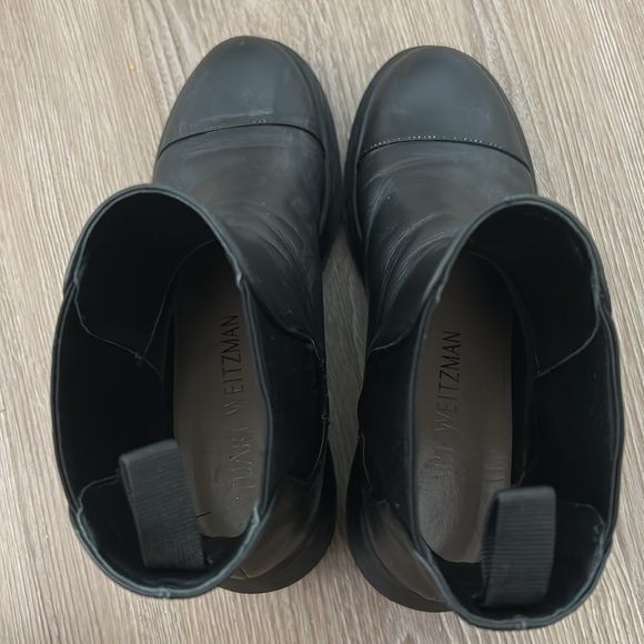 Stuart Weitzman Norah platform block heel leather Chelsea boot - Picture 6 of 11